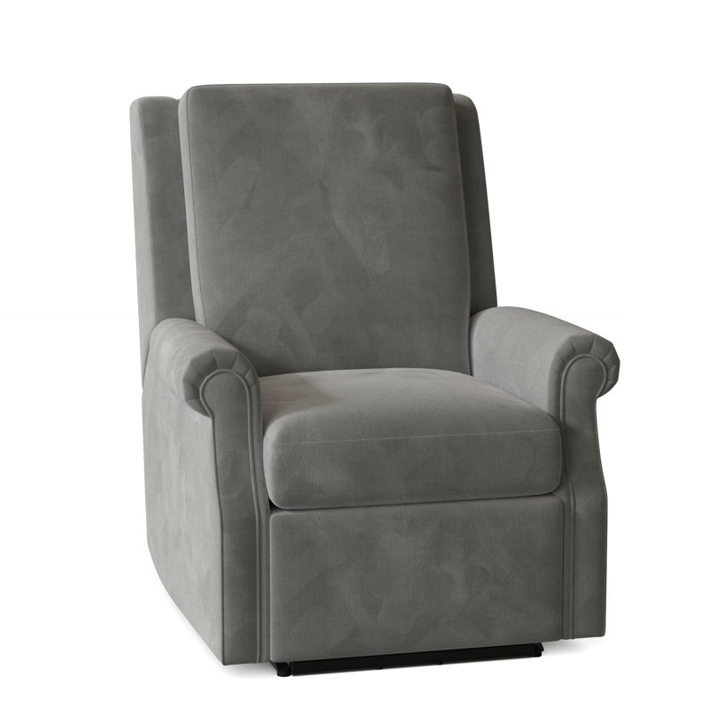 Roll Arm 32.5" Wide Standard Recliner, Zero Wall, 9953 Pewter, Manual