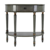 Mozart Demilune Console Table with Storage