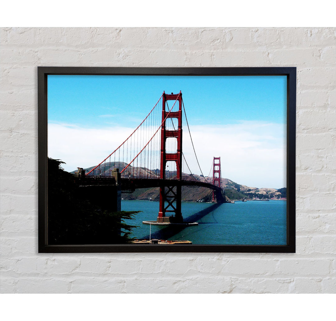 Golden Gate Bridge in der Ferne - Einzelne Bilderrahmen Kunstdrucke auf Leinwand