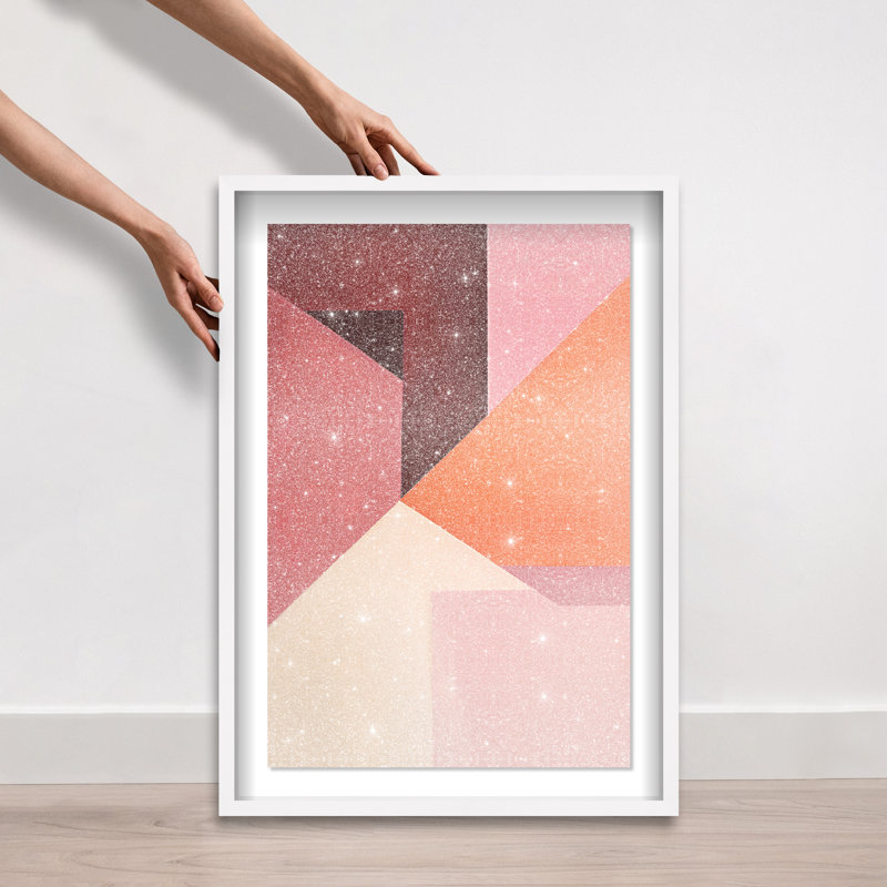 Berry Juice Shadowbox Abstract Print by Oliver Gal, Black Frame, 10 x 15, 31.5"H x 21.5"W, White Frame