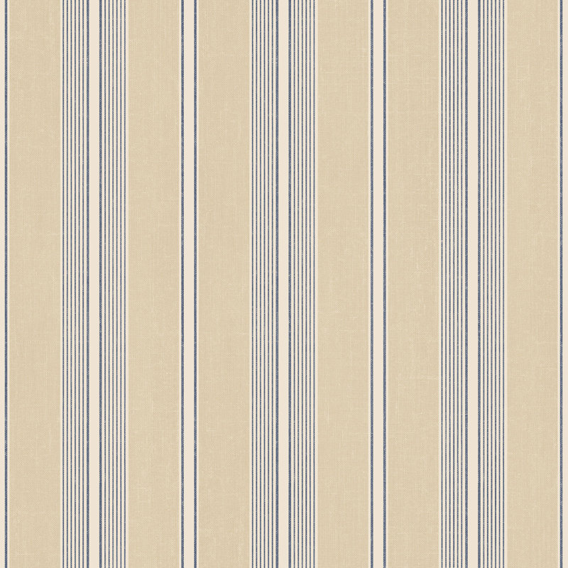 Dristy 10m x 52.8cm Matte Wallpaper Roll, Beige/Blue