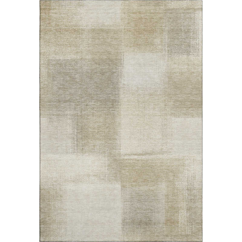 Premium Machine Washable Barry AMF1290 Geometric Rug, Rectangle 2'6" x 3'10"