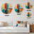 Serendipity Retro Abstract Midcentury Geometrics I Metal Wall Clock-93382461