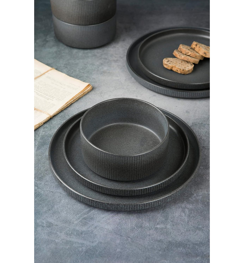 Piece Stoneware Dinnerware Set - Service for 4