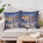 Lampe bleue et blanche enneigée