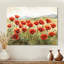 Art mural coquelicot, toile fleur rouge, coquelicots dans la brise-163350186-163350199