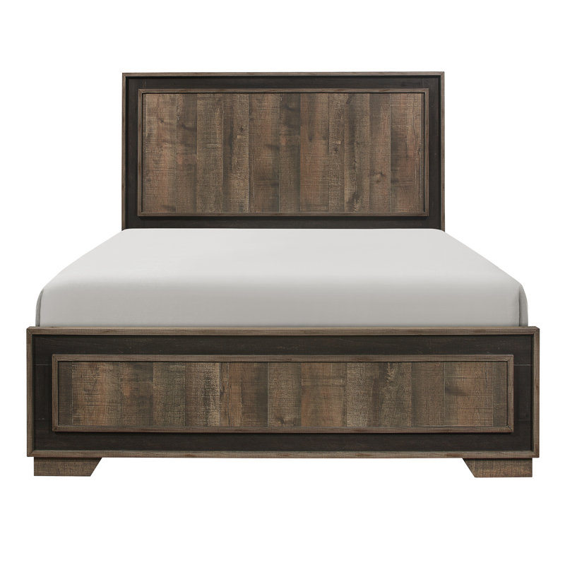 Mobilier de chambre à coucher moderne à finition bicolore attrayante