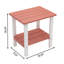 Table de bout extérieure à 2 niveaux Adirondack, table de bout de patio en PEHD toutes saisons-1299017515