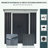 Metal Lean To Garden Shed, Outdoor Storage Shed, Garden Tool House With Double Sliding Doors-112014849-112014850