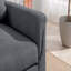 Fauteuil convertible 35 po gris foncé tissé-1015934377