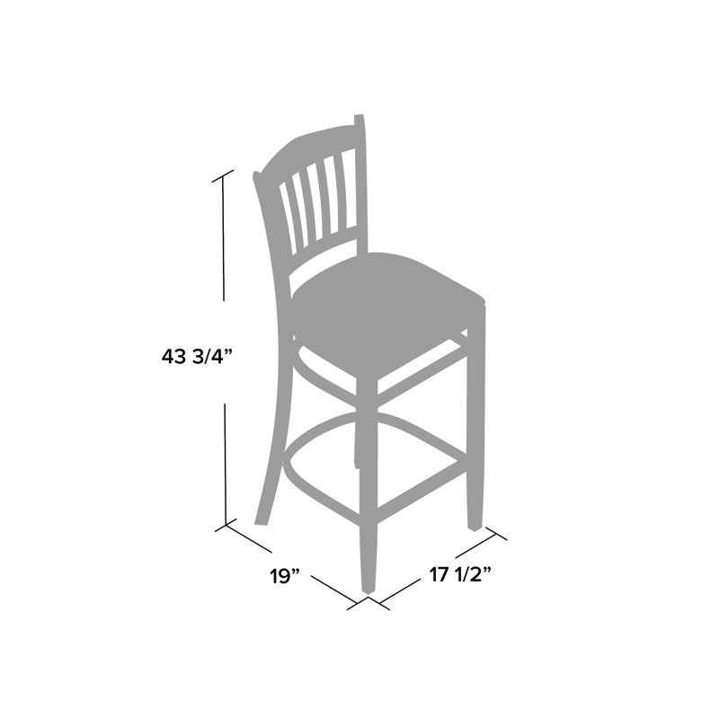 Prompton Vertical Slat Back Wooden Restaurant Barstool - Hospitality Seating, Burgundy, Natural, 1