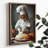 Elegant Decorative Framed MDF Painting, 19.7 x 27.6 x 0.1 inches | 100% MDF (3 mm Thick) with 100% Pine Wood Frame | UV Printed Art for Home Décor, Ideal for Living Room, Office & Gallery Wall Display