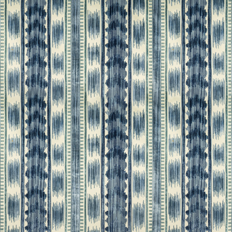 Chaumont Velvets Bayeaux Performance Fabric, Blue