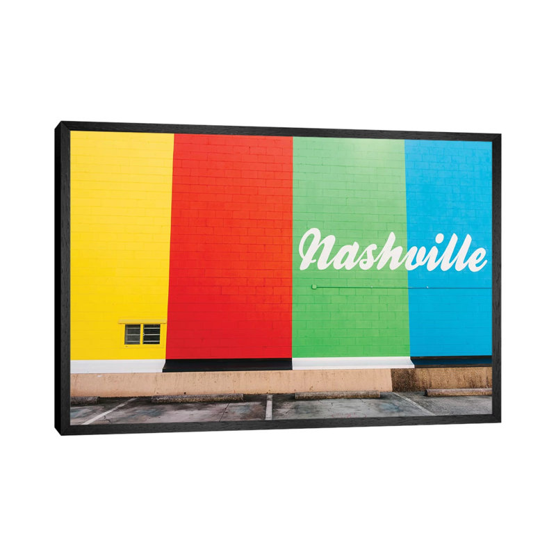Nashville Street V by Bethany Young - Print on Canvas, 45.72cm H x 66.04cm W x 3.81cm D, Black Framed
