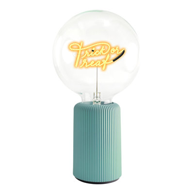 Ampoule TRICK OR TREAT Lampe de table ambre avec base PORTABLE Pop Nomad