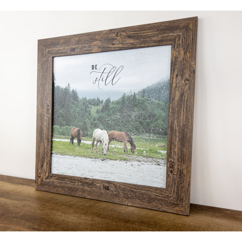 «Be Still Horse», impression sur cadre photo