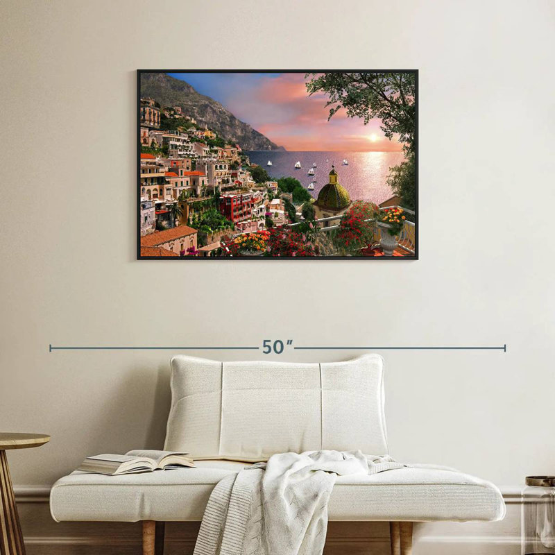 Kavia Seaside Positano, H 25 po x l 37 po