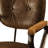 Vintage Whiskey Office Chair - Swivel Design And Intriguing Nailhead Trim Stylish Leather Appealing
