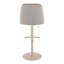 Tabouret de bar clouté réglable avec repose-pieds arrondi en T - ensemble de 2-121973130-109578079