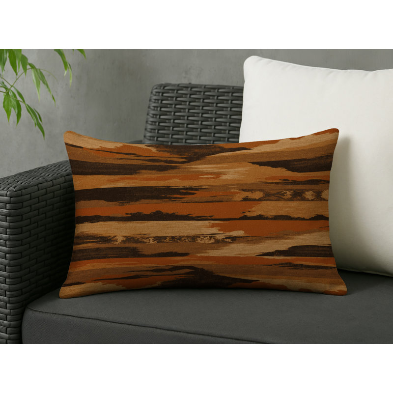 Sandstone Eclipse Indoor And Outdoor Throw Pillow, Rectangle 14"H x 20"W