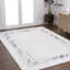 Tapis argenté / bleu Maythel-627302008