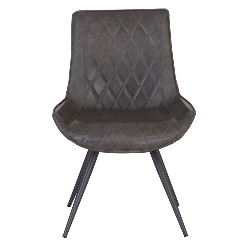 Ridlington Dining Chair Grey PU 