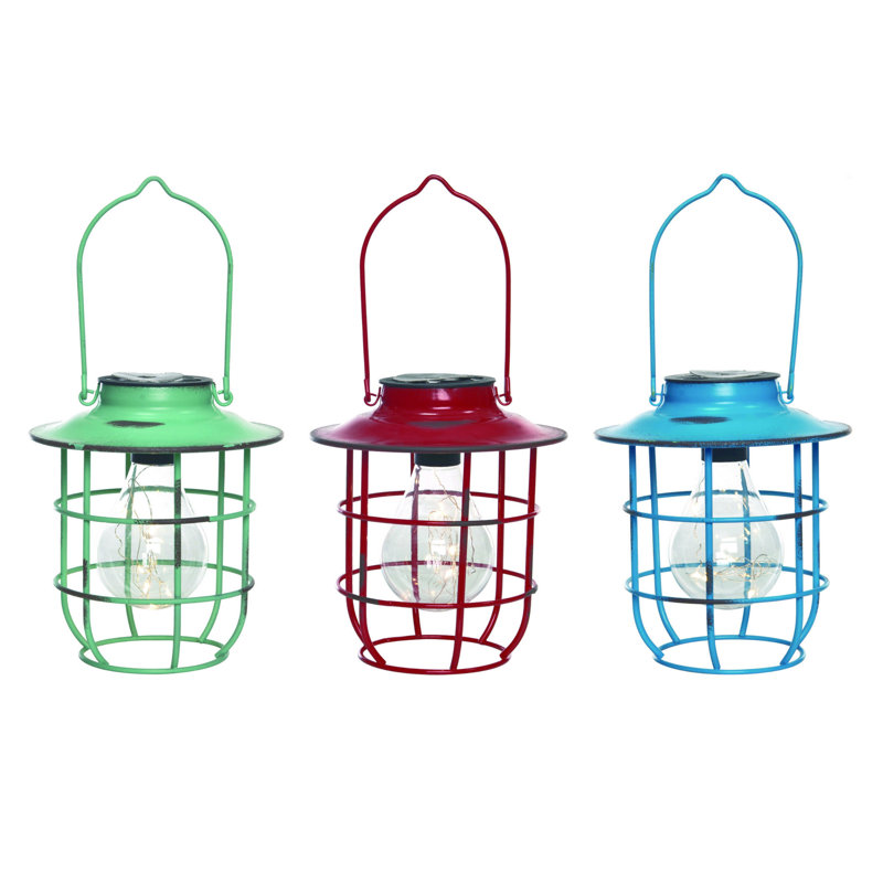 Ensemble de 3 lanternes suspendues solaires Transpac