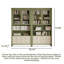 Bibliothèque verte en bois d'hévéa-131507459