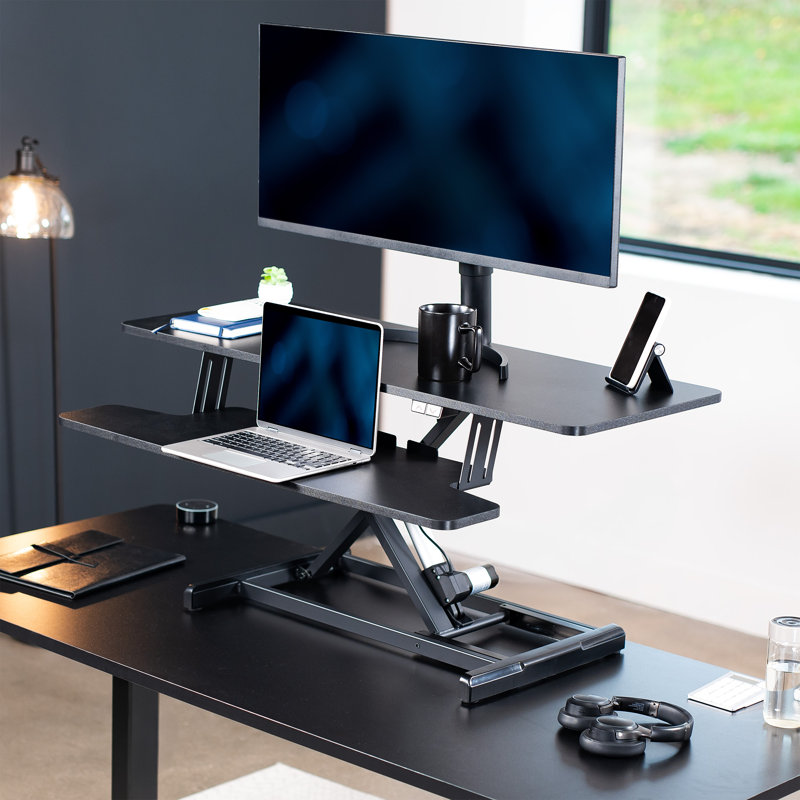 Support pour écran de bureau VIVO, H 5,7 po x l 42 po x P 15,7 po