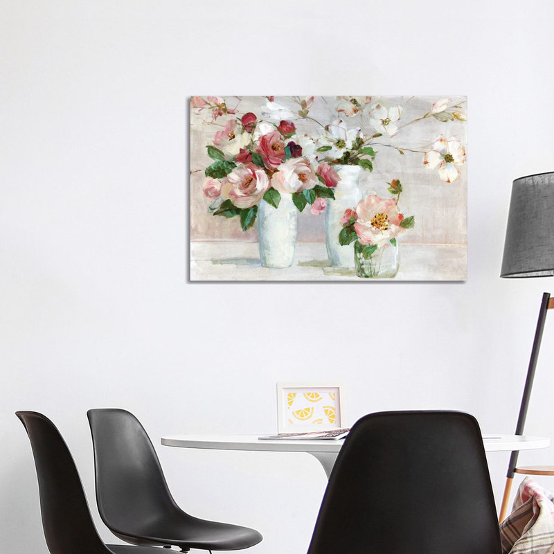 Shades Of Blush by Sally Swatland - No Frame Gallery-Wrapped Canvas Giclée on Canvas, 66.04cm H x 101.6cm W