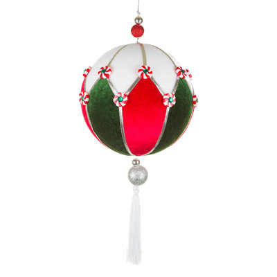 Ensemble de 2 boules blanches avec pampilles