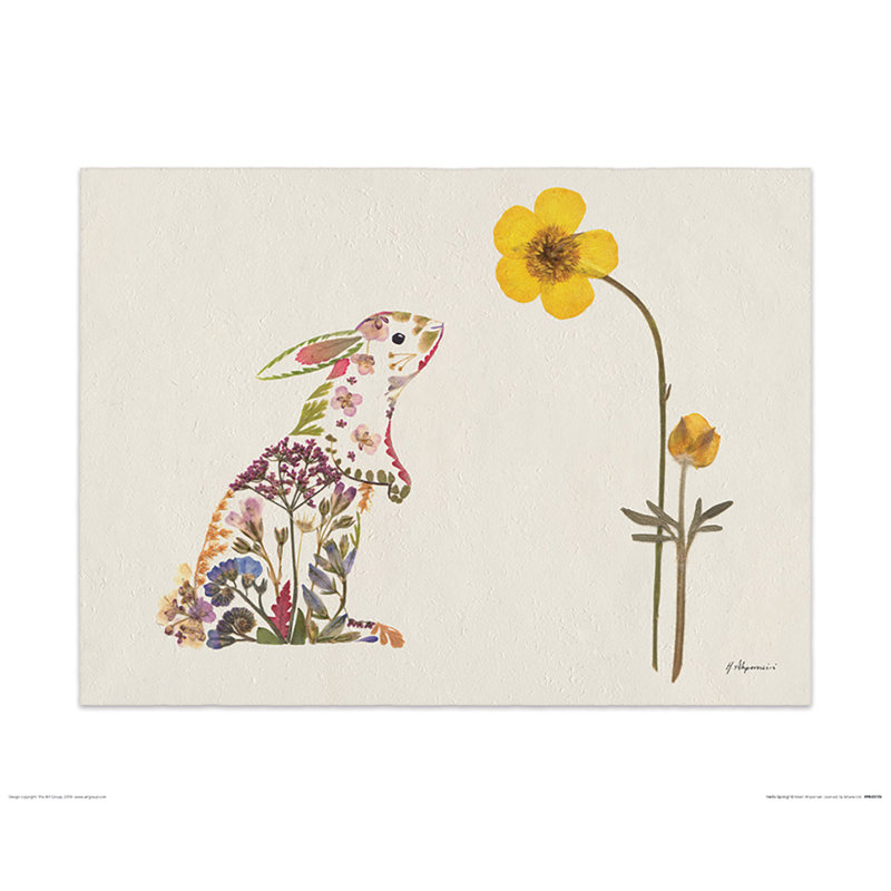 Hello Spring by Helen Ahpornsiri - No Frame Painting, 40 cm H x 50 cm W