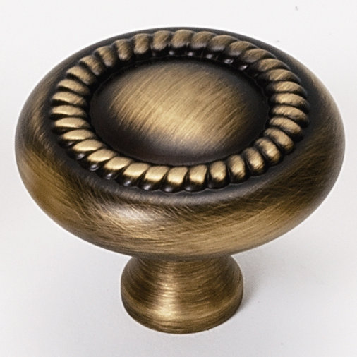 Mushroom Knob, Antique English Matte, 1.13" H x 1.5" W x 0.56" D
