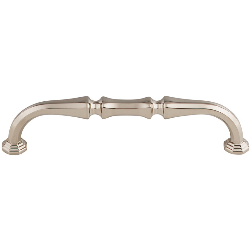 Chalet Bar pull, Polished Nickel, 5" Center to Center