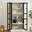 71.2" Freestanding Glass Door Pantry, Farmhouse Storage Display Cabinet, White