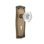 Prairie Plate with Decorative Keyhole and Crystal Egg & Dart Knob