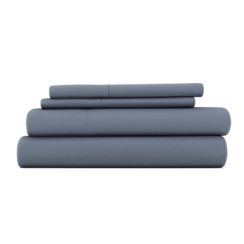 Simply Soft Brushed Microfiber Solid 6 Piece Sheet Set, Twin Sheet Set + 1 Fitted Sheet + 1 Pillowcase, Stone