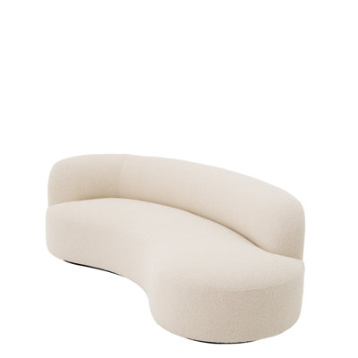 Morten 90.55'' Armless Curved Sofa