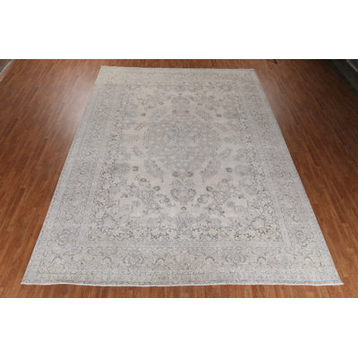 Huings One-of-a-Kind Rectangle 11'3" X 15'3" 1960s Wool Area Rug in Brown