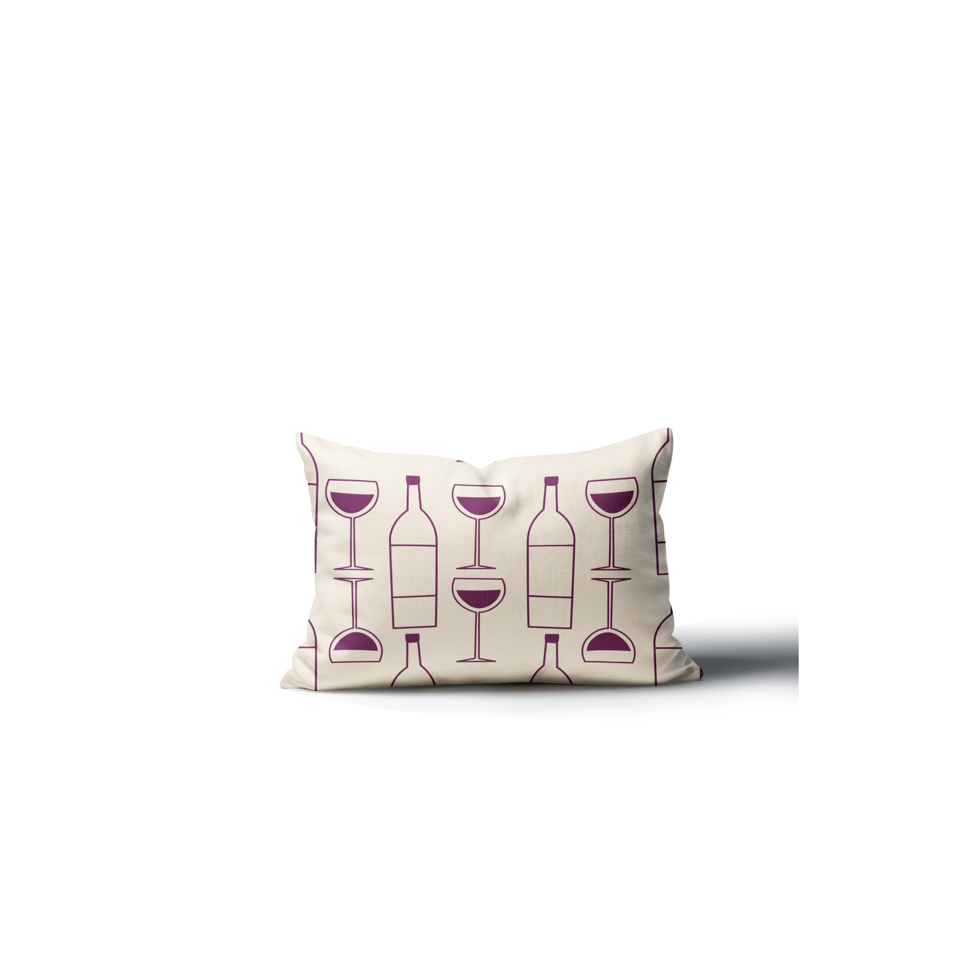 Hyatt Indoor/Outdoor Throw Pillow, 14"H x 20"W, Purple