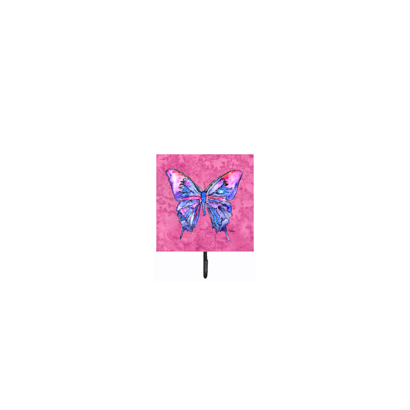 Crochet mural papillon, Rose