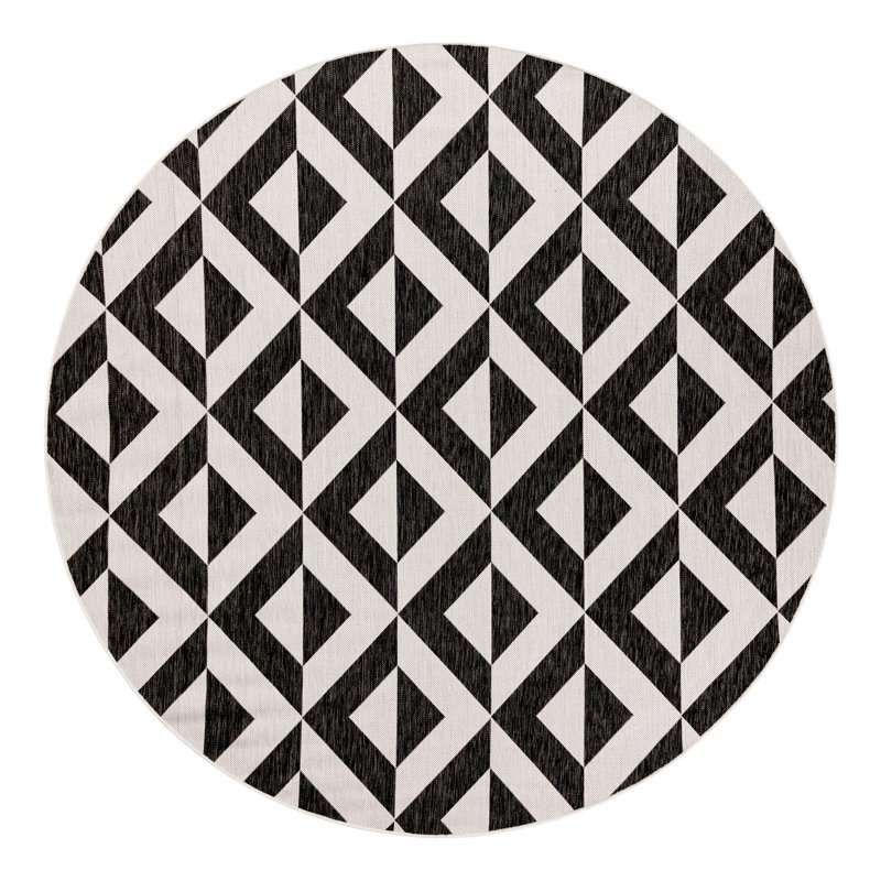 Tapis intérieur / extérieur Jill Zarin Napa, Rond 7 pi 10 po