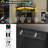 Fitnat Corner Desk with Power Outlet, LED Triangle Corner Desk with Storage for Small Space-192581532
