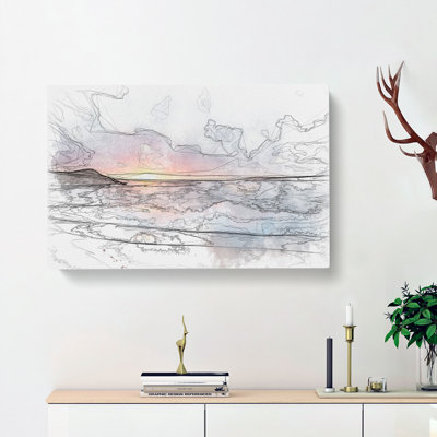 Pacific Coast Sunset - Wrapped Canvas
