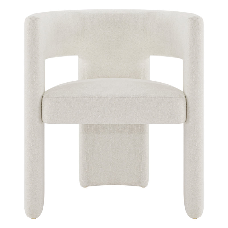 Upholstered Dining Chair, Mellow Ivory
