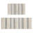 Woven Texture Stripe Bath Rug Grey 22X58"