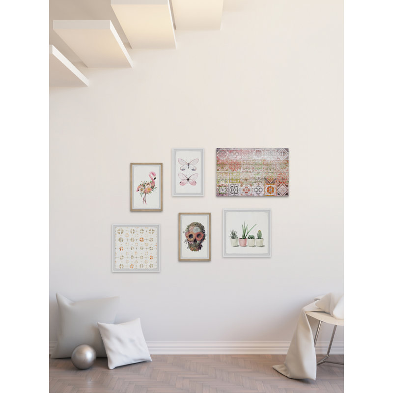 Adinel «Roses Fleurs d'Antan» Hexaptych