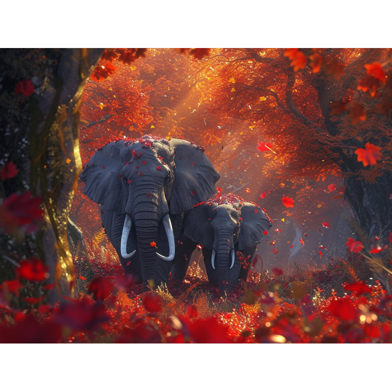 Tapis de bain Elephants Wildlife, L 21 po x L 34 po