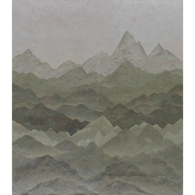 Ensemble de panneaux de paysage Atmospherique, Vert