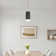 Saeger 1-Light Dimmable Cylinder Single Pendant